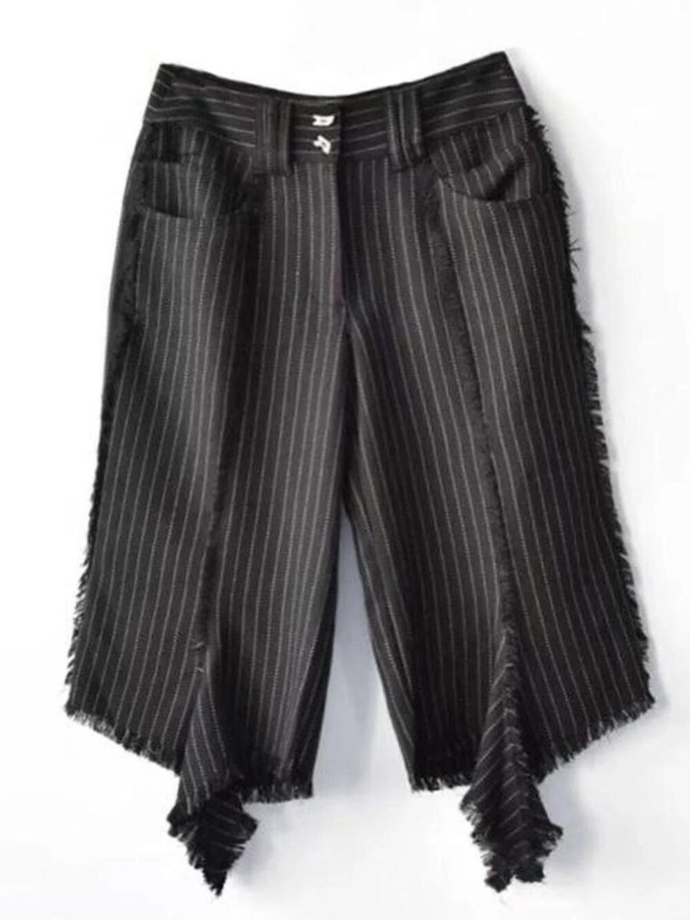 NWT Biche De Bere pinstripe handkerchief cropped trousers